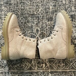 Ella Glittery Beige Footwear